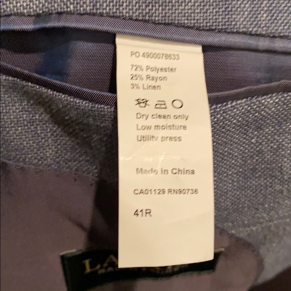 Men’s Jacket Blue Navy Macy’s Lauren Ralph Lauren - Picture 5 of 5